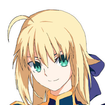 Sketched Saber w long hair