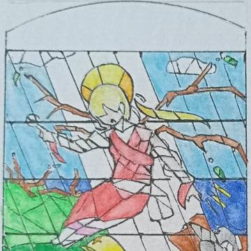 Stained glass styled art