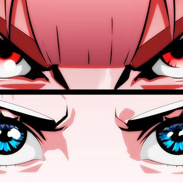Mori Calliope and Gura eyes