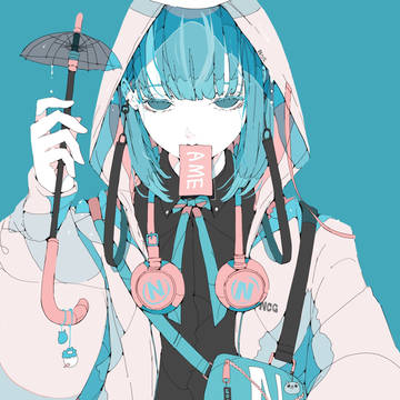 梅雨はフーディ―雨合羽。