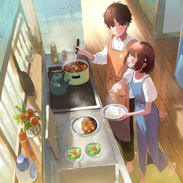 ただの幼馴染④「親が仕事で遅い日は一緒にごはんを食べる幼馴染。」