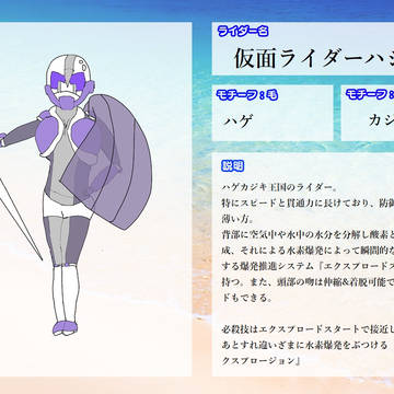 【ピクライ-海GP】仮面ライダーハジキ