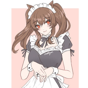 angelina in a maid uniform