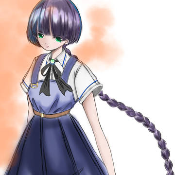 三つ編みの子 鈴菜