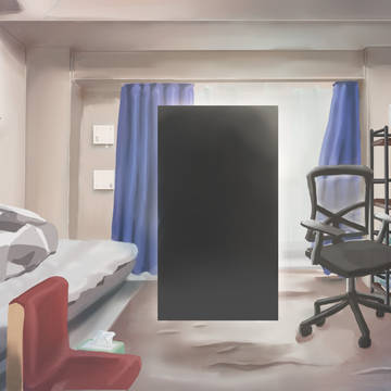 部屋の中にモノリス