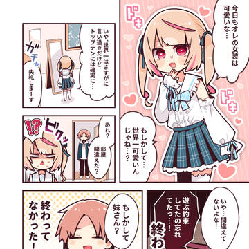 【Skeb】女装がバレたので架空の妹のふりをする男の娘
