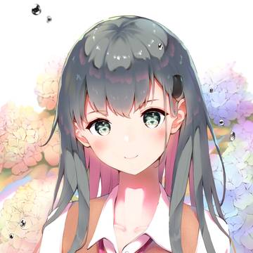 鈴谷と紫陽花