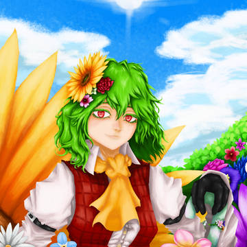 Yuuka in garden