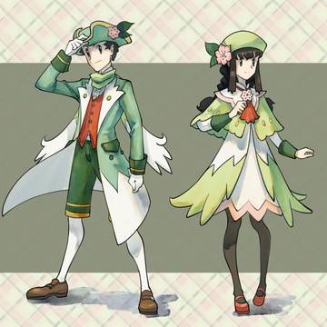 コウキとヒカリの、シェイミスペシャルドレス