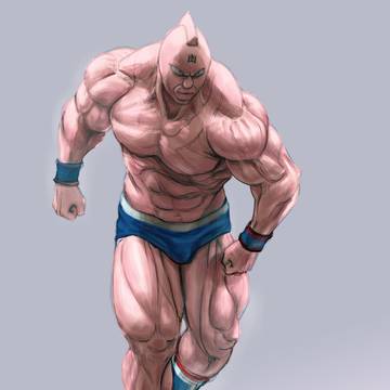 キン肉マンフィギュア模写
