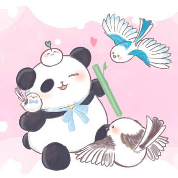 よもちだいふく🌱ちゃむさん、シマエナガさ達も