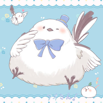 よもちだいふくとシマエナガアオさん