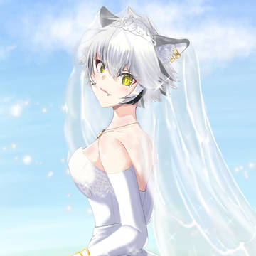 白虎あきねさん(ジューンブライドの姿)