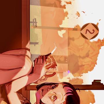 燃える夕焼け
