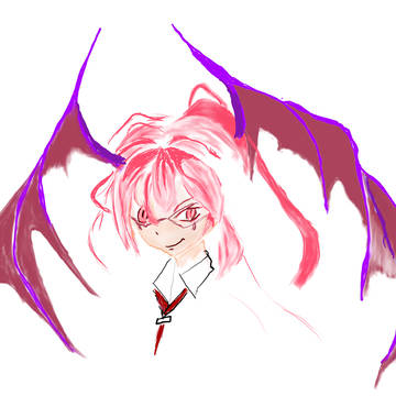 東方プロジェクト　小悪魔　液タブ　落書き