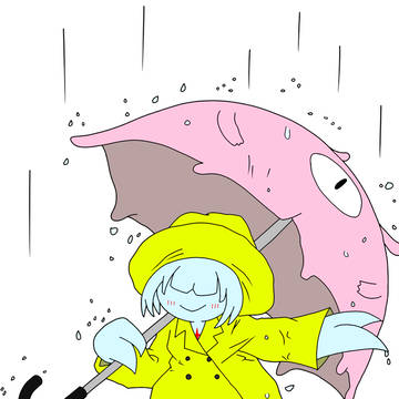 雨に唄ウネさん