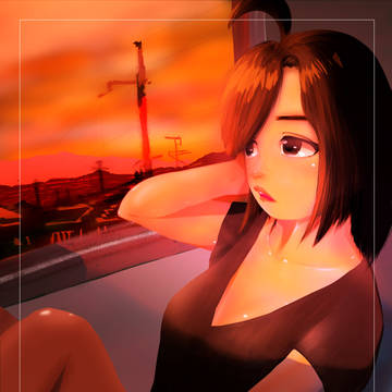 夕暮れ