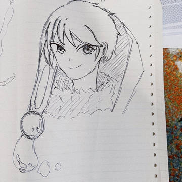 ライブ配信中に落書きした