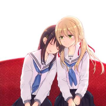 【創作】女子練習(百合・制服)らくがき