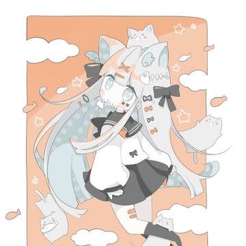 ねこと女の子🐈‍⬛🐈‍⬛