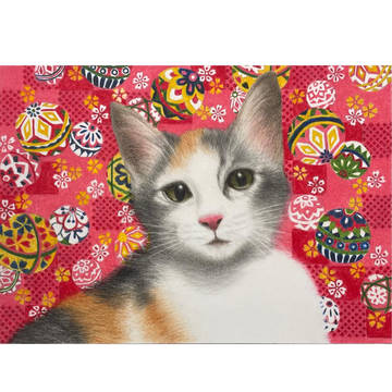 仔猫(手毬柄)