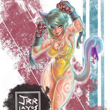 Kickboxing Tigress (OC)