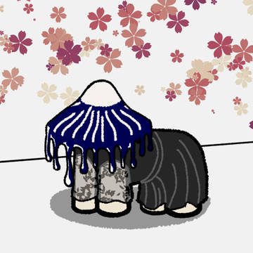 四足歩行ヒトヨタケちゃん