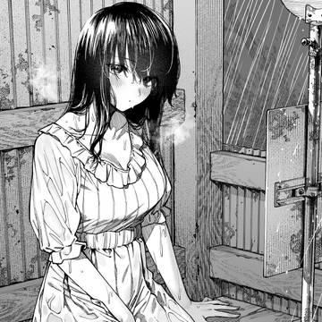 雨宿りしにバス停に逃げ込んだらびしょ濡れお姉さんが居たんですが…