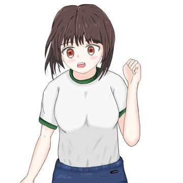 紺のブルマ女子