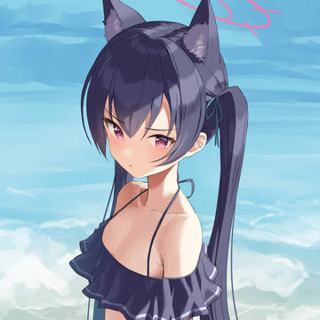ふとももが気になる水着セリカ