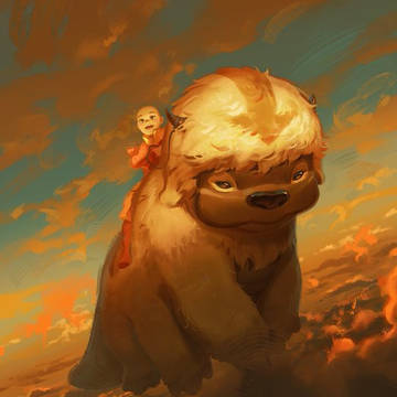 Aang's First Flight