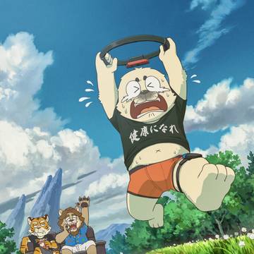 リングフィットするアザラシ