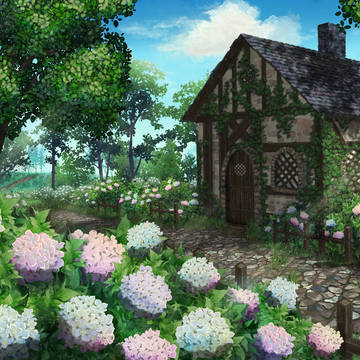 背景「ファンタジーハウス」/ BG "Fantasy house