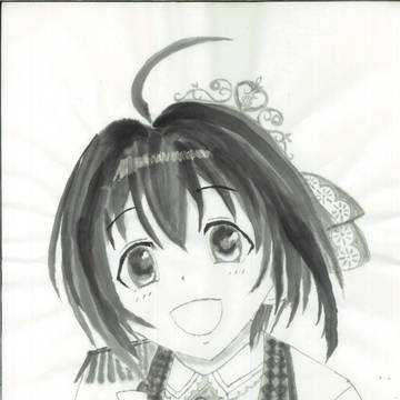 【水墨画】小日向美穂 2022/02/03