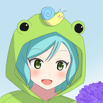 日菜ちゃんとおんぶカエル