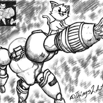 Gato Roboto Fan art