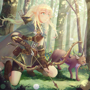 エルフとカラカル