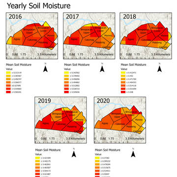 5-year Soil Moisture Map