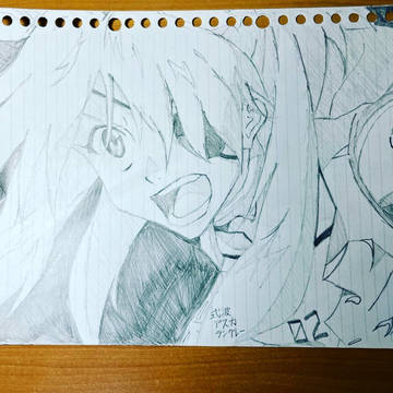 最初は落書きのつもりだったけどけっこう描いたラングレー(模写)