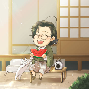 夏はスイカ。