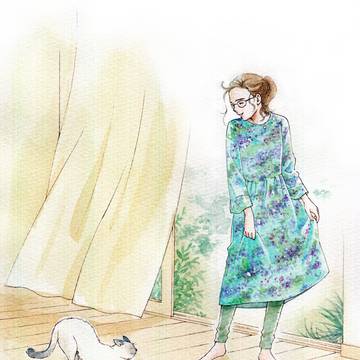 にゃあとお話し。