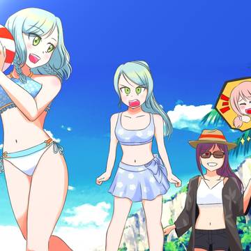 Beach day with some bandoris