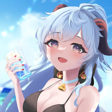 水着甘雨ちゃん