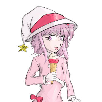 Nanako eating ice cream