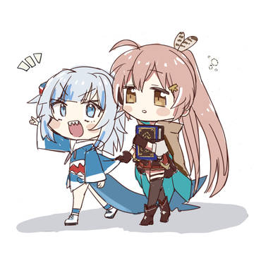 Gura Mumei 落書き詰め
