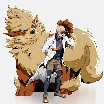 Blaine & Arcanine pokemon