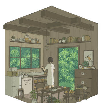 森の中のお部屋