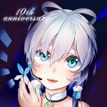 洛天依十周年贺图