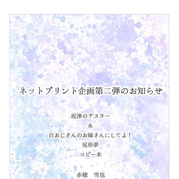 【ネットプリント】コピー本・泥濘のアスター他計2作品