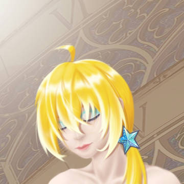 少女祈祷中